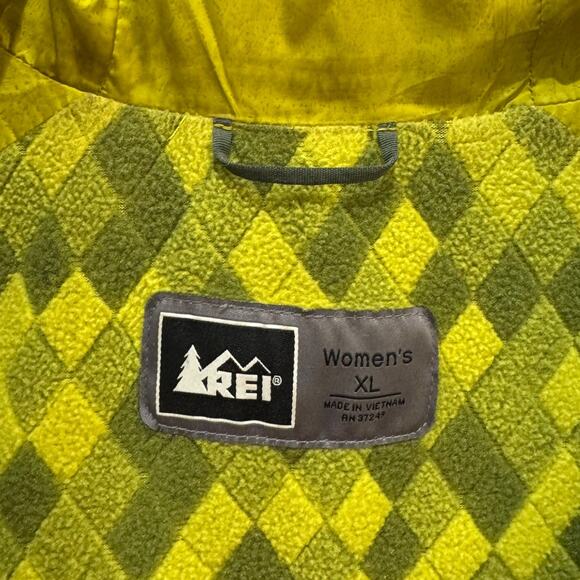 REI Women’s Silver-Gray Winter Hooded Down Puffer Pockets Jacket Coat Women XL - Picture 3 of 5